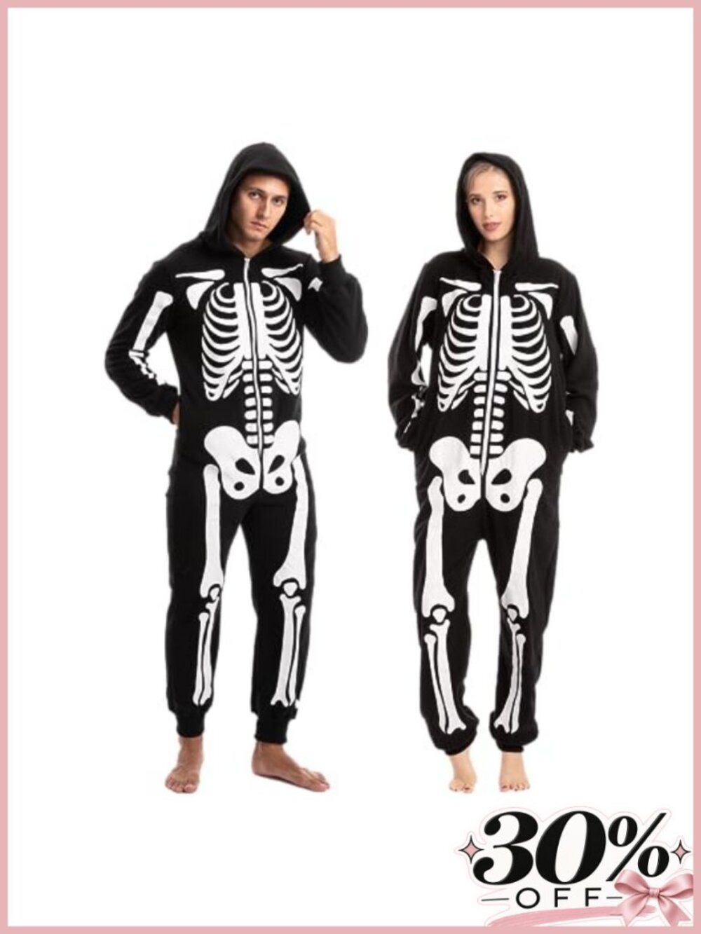 Spooktacular Creations Halloween Skeleton Costume Jumpsuit for Adult Party